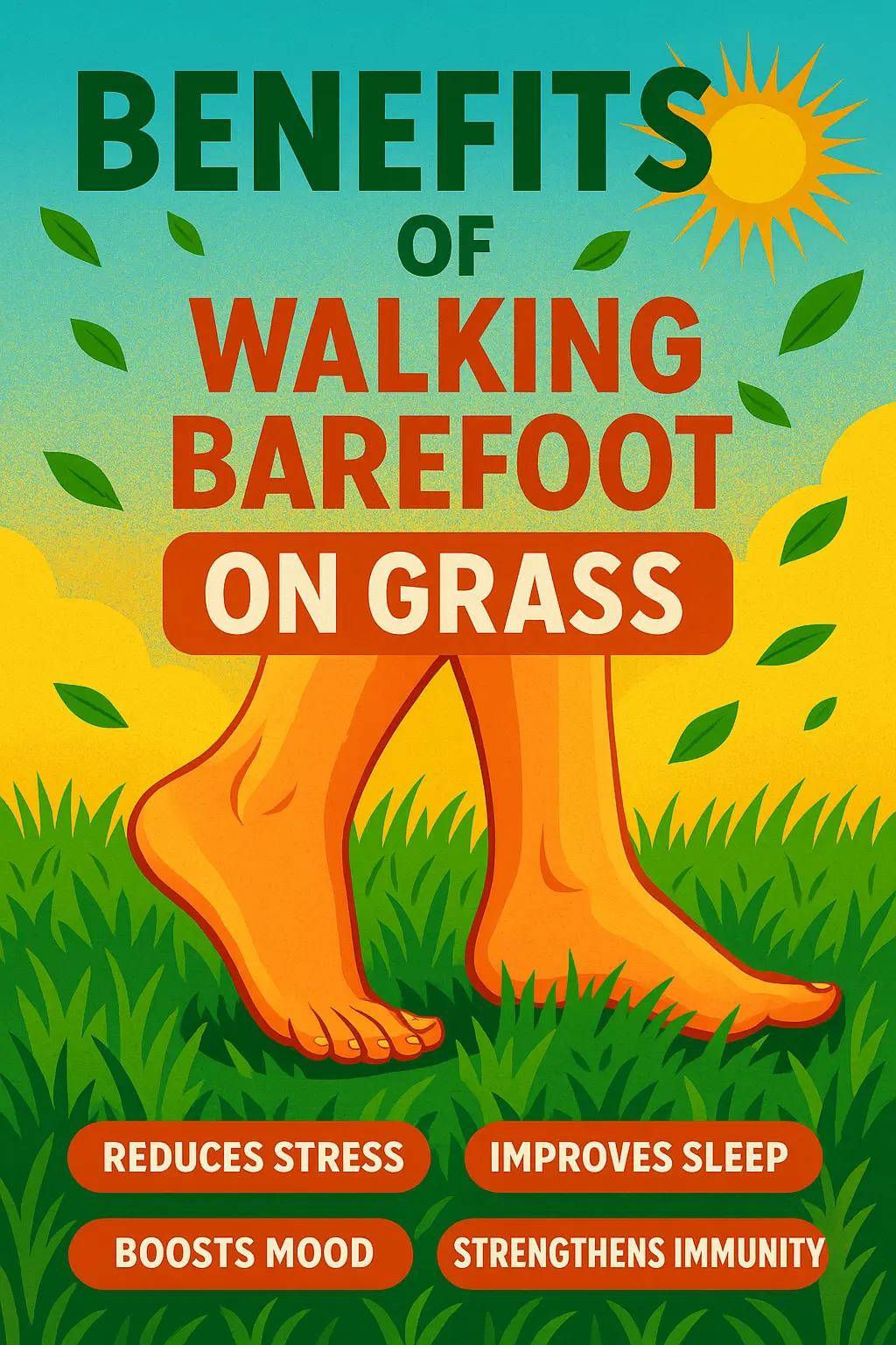 Benefits Of Walking Barefoot On Grass🌿🍃